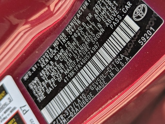 2016 Toyota Camry XLE