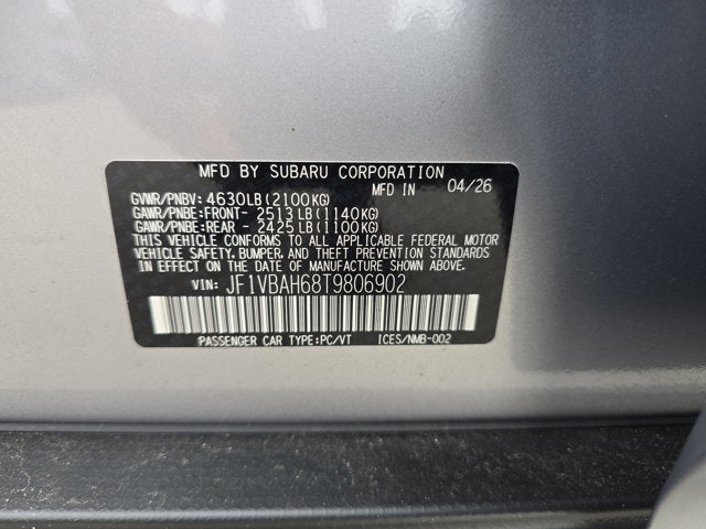 2026 Subaru WRX Premium