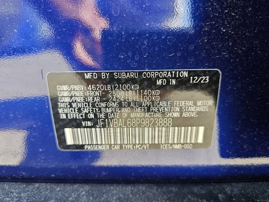 2023 Subaru WRX Limited in Clearwater, FL - Lokey Automotive Group