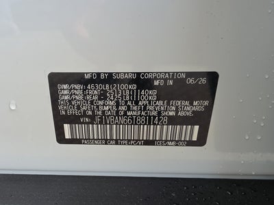 2026 Subaru WRX Limited