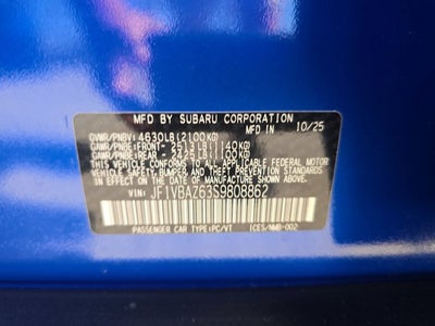 2025 Subaru WRX tS