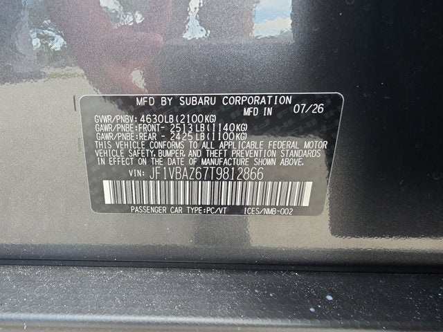 2026 Subaru WRX tS