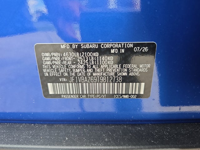 2026 Subaru WRX tS