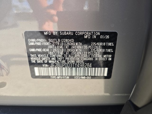 2026 Subaru Outback Limited