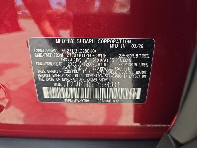 2026 Subaru Outback Limited