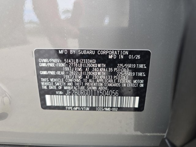 2026 Subaru Outback Limited XT
