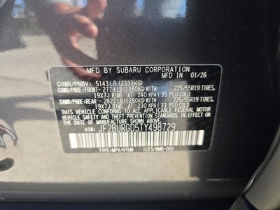 2026 Subaru Outback Limited XT