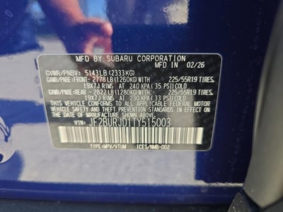 2026 Subaru Outback Touring XT