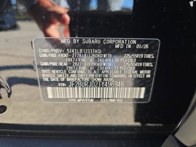 2026 Subaru Outback Touring XT