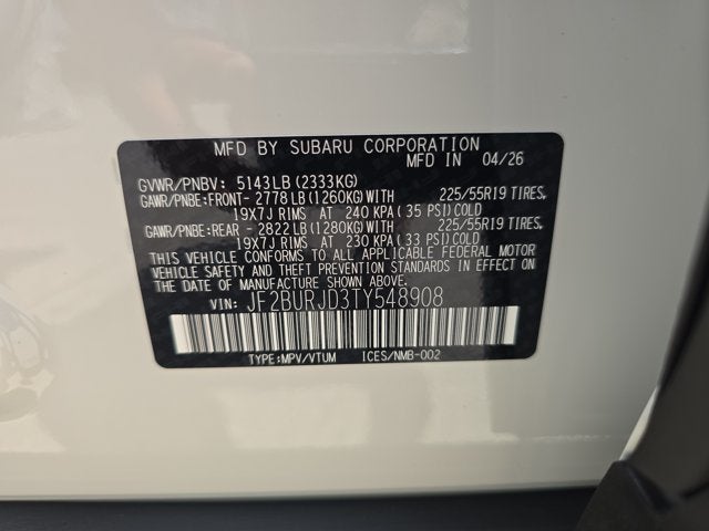 2026 Subaru Outback Touring XT