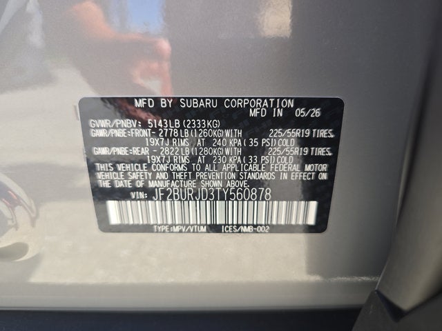 2026 Subaru Outback Touring XT