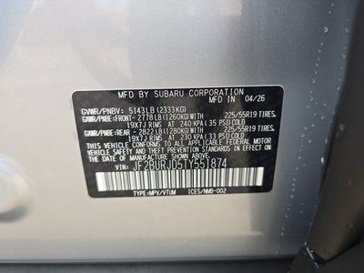 2026 Subaru Outback Touring XT
