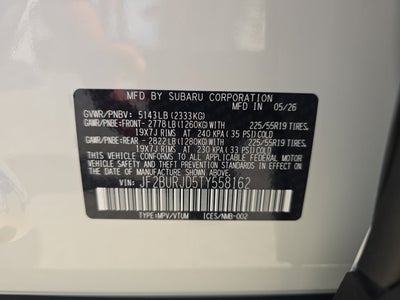 2026 Subaru Outback Touring XT