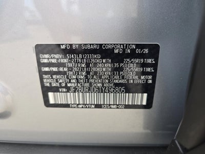 2026 Subaru Outback Touring XT