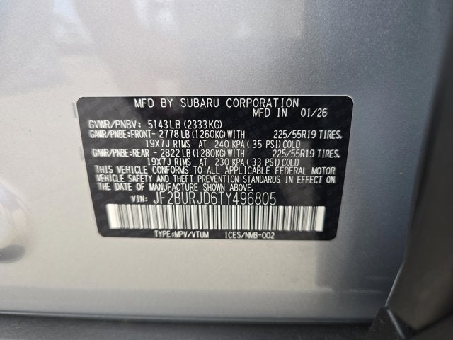 2026 Subaru Outback Touring XT