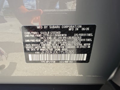 2026 Subaru Outback Touring XT