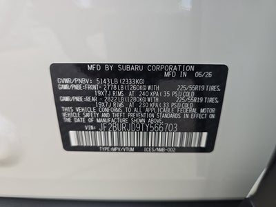 2026 Subaru Outback Touring XT