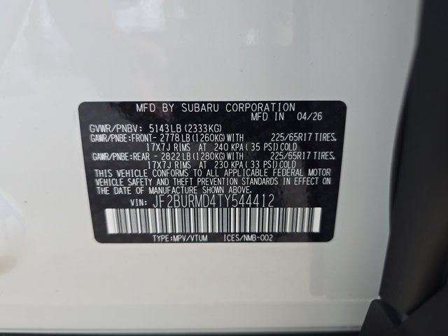 2026 Subaru Outback Wilderness