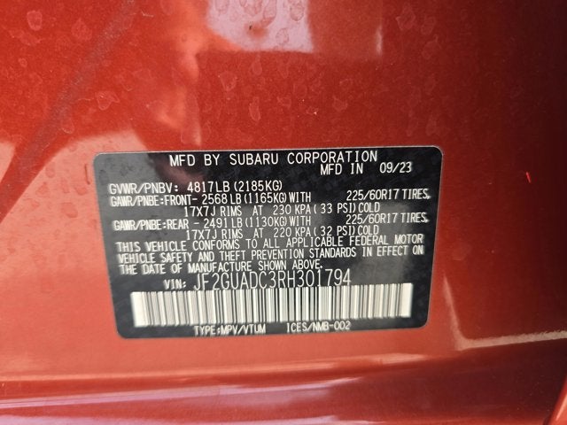 2024 Subaru Crosstrek Premium