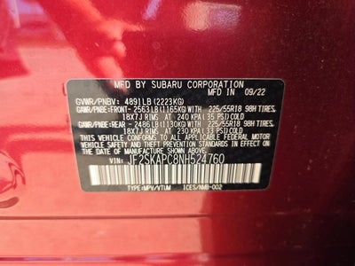 2022 Subaru Forester Limited