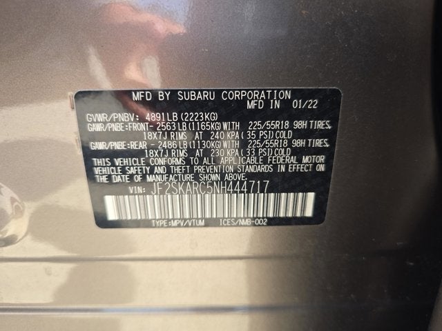 2022 Subaru Forester Touring