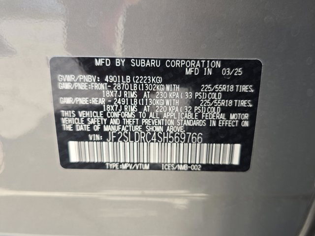 2025 Subaru Forester Limited
