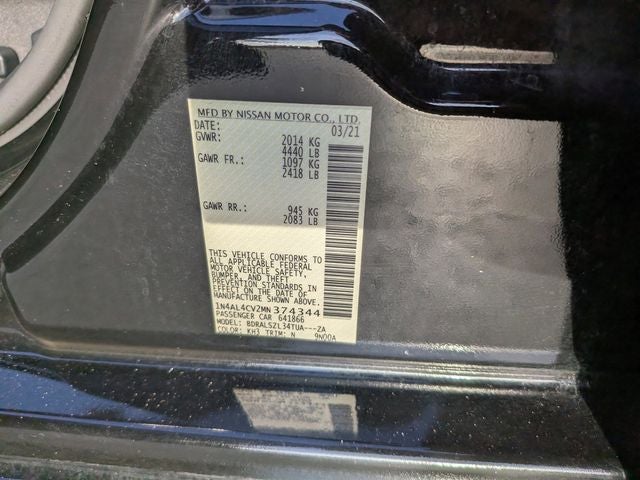 2021 Nissan Altima 2.0 SR
