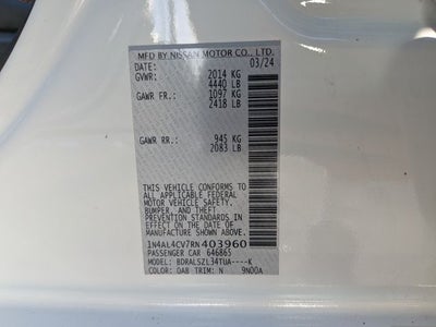 2024 Nissan Altima 2.0 SR
