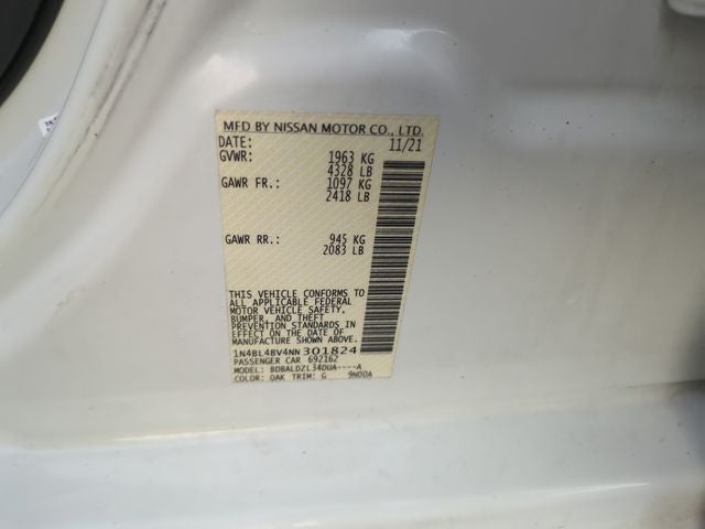 2022 Nissan Altima 2.5 S