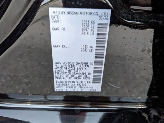 2026 Nissan Altima 2.5 SR