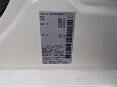 2026 Nissan Altima 2.5 SR