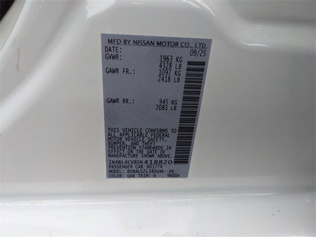 2025 Nissan Altima 2.5 SR