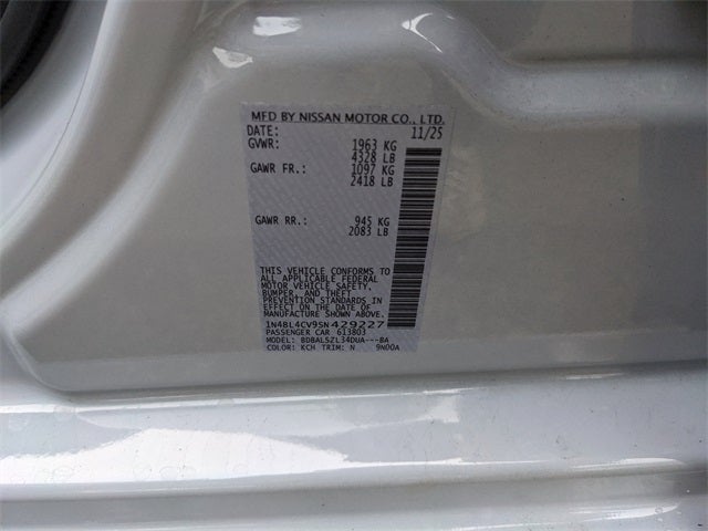 2025 Nissan Altima 2.5 SR