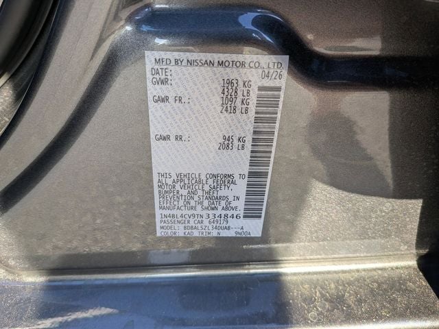2026 Nissan Altima 2.5 SR