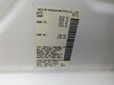 2021 Nissan Altima 2.5 SR