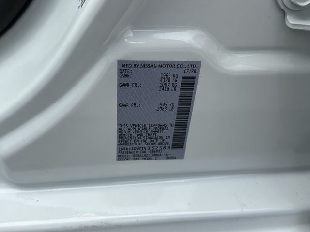 2026 Nissan Altima 2.5 SV