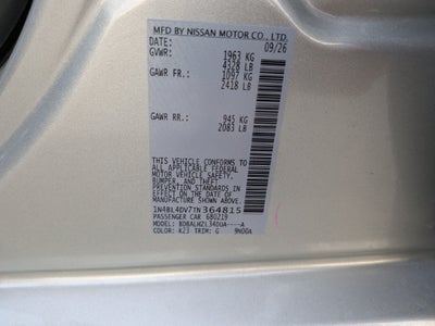 2026 Nissan Altima 2.5 SV