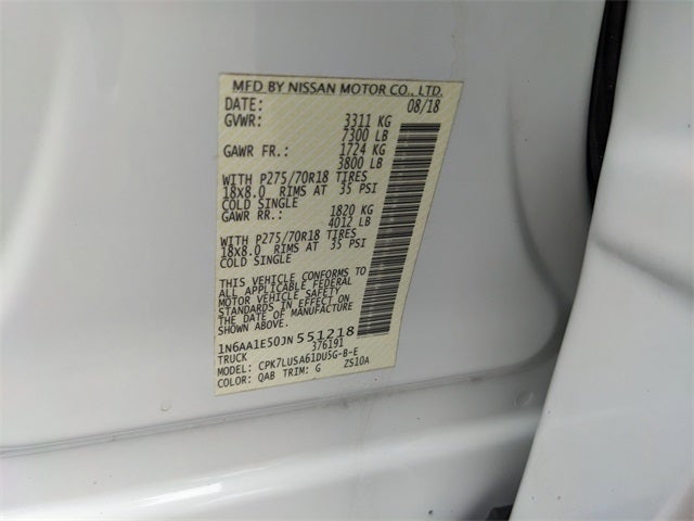 2018 Nissan Titan PRO-4X