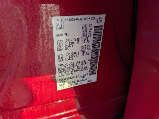 2021 Nissan Titan PRO-4X
