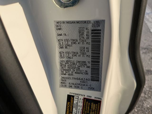 2026 Nissan Frontier S