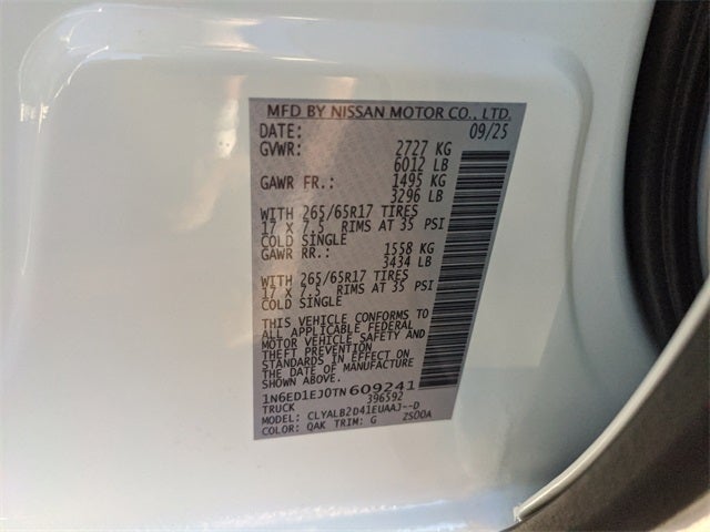 2026 Nissan Frontier SV