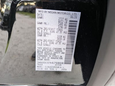 2026 Nissan Frontier SV