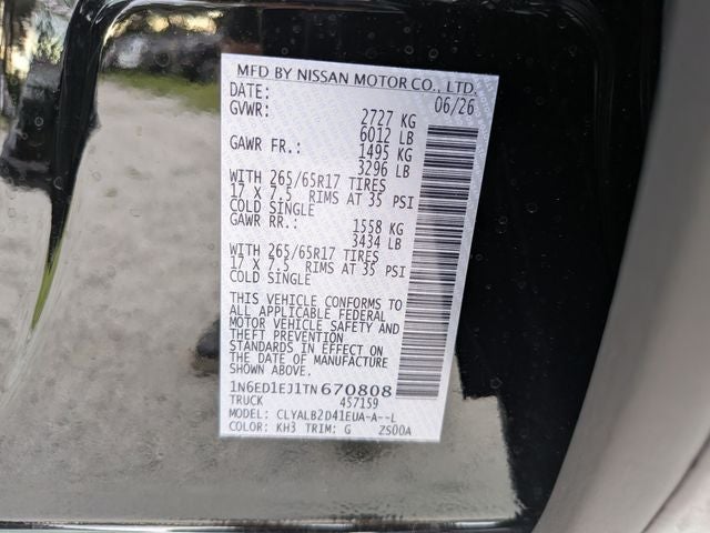 2026 Nissan Frontier SV