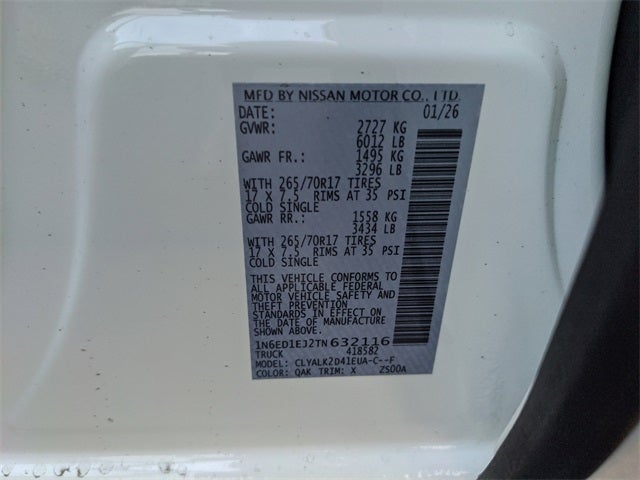 2026 Nissan Frontier PRO-X