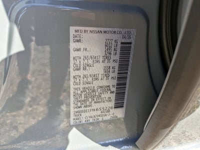 2026 Nissan Frontier SV