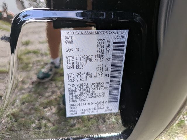 2026 Nissan Frontier SV