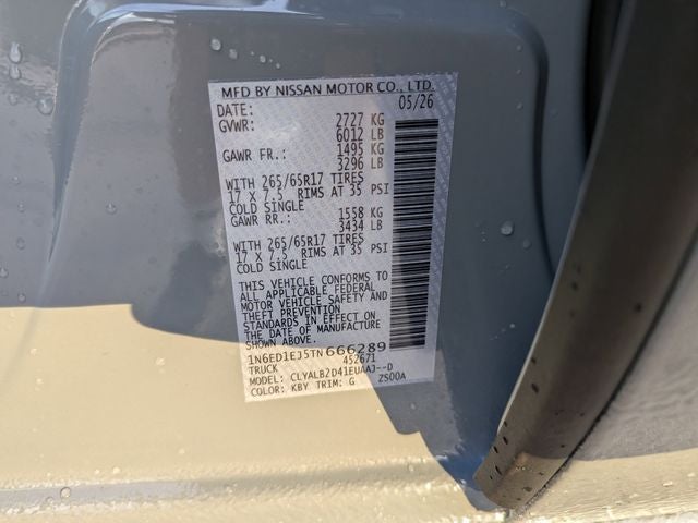 2026 Nissan Frontier SV