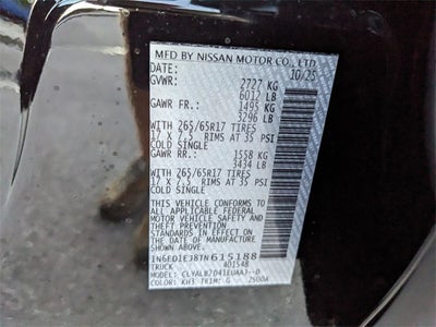 2026 Nissan Frontier SV