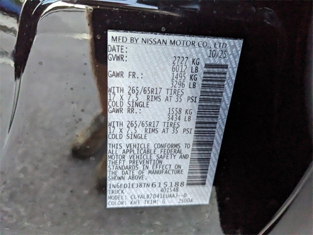 2026 Nissan Frontier SV