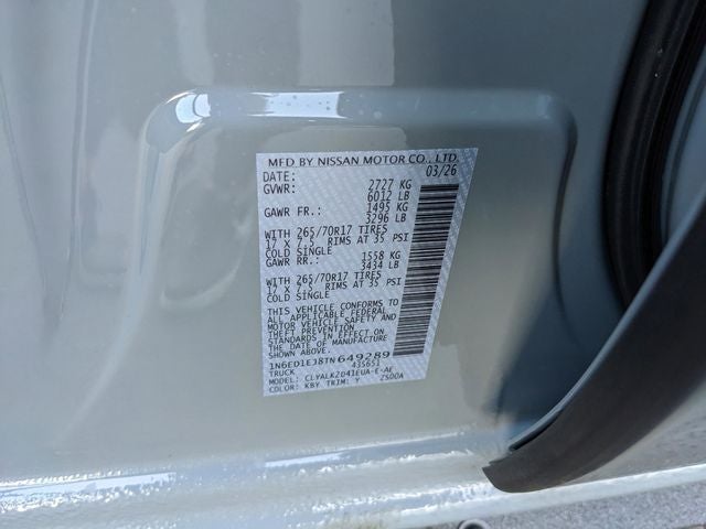 2026 Nissan Frontier PRO-X